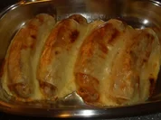 Rezept: Käsige Bratwürste Käsige Bratwürste - Rezept