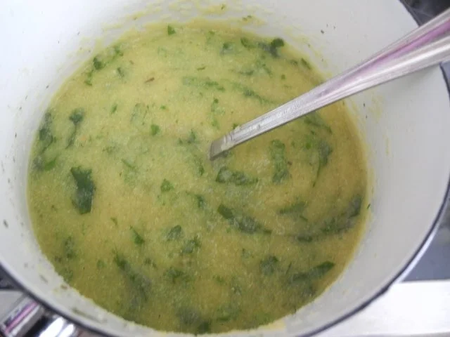 Rezept: Vegan : Gebratene Petersilien - Polenta mit Dürrpflaumen - Zwiebel - Champignons Bild Nr. 4 Vegan : Gebratene Petersilien - Polenta mit Dürrpflaumen - Zwiebel - Champignons - Rezept - Bild Nr. 4