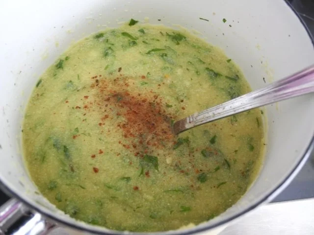 Rezept: Vegan : Gebratene Petersilien - Polenta mit Dürrpflaumen - Zwiebel - Champignons Bild Nr. 5 Vegan : Gebratene Petersilien - Polenta mit Dürrpflaumen - Zwiebel - Champignons - Rezept - Bild Nr. 5