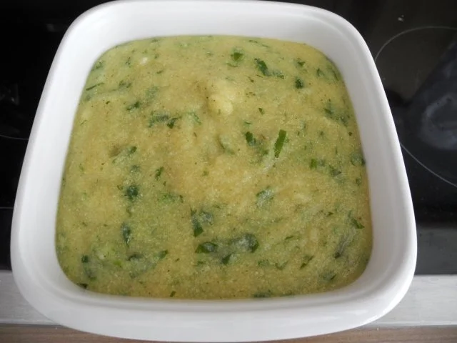 Rezept: Vegan : Gebratene Petersilien - Polenta mit Dürrpflaumen - Zwiebel - Champignons Bild Nr. 6 Vegan : Gebratene Petersilien - Polenta mit Dürrpflaumen - Zwiebel - Champignons - Rezept - Bild Nr. 6