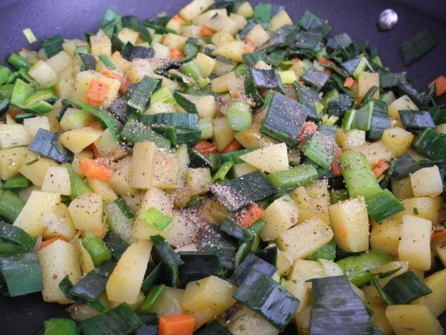 Rezept: Vegan : Gewürfelte Gemüsepfanne Vegan : Gewürfelte Gemüsepfanne - Rezept