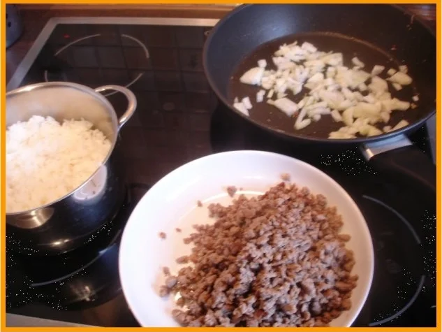 Curry-Hackfleisch-Porree-Reis-Pfanne - Rezept - Bild Nr. 7