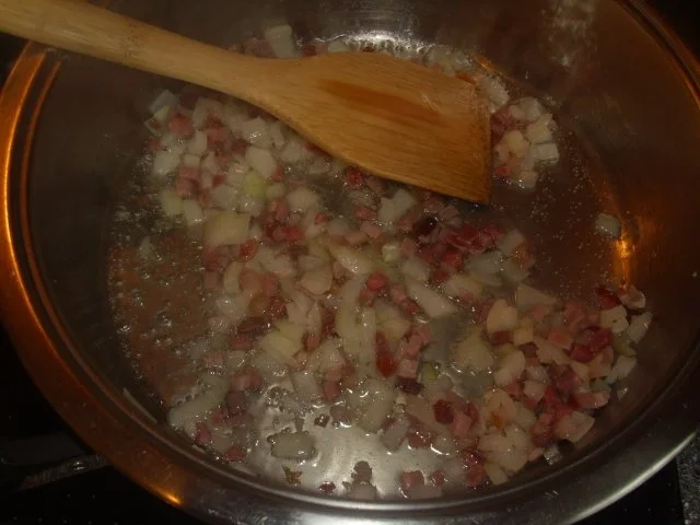 Rezept: Pasta mit Spinat, Gorgonzola und Schinken Bild Nr. 2 Pasta mit Spinat, Gorgonzola und Schinken - Rezept - Bild Nr. 2