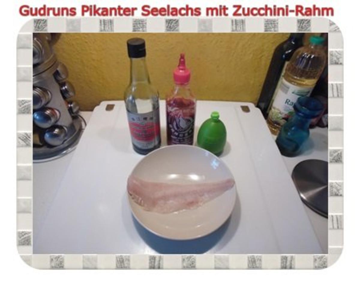 Fisch: Pikanter Seelachs mit Rahm-Zucchini - Rezept - Bild Nr. 3