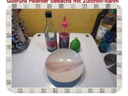 Rezept: Fisch: Pikanter Seelachs mit Rahm-Zucchini Bild Nr. 3 Fisch: Pikanter Seelachs mit Rahm-Zucchini - Rezept - Bild Nr. 3