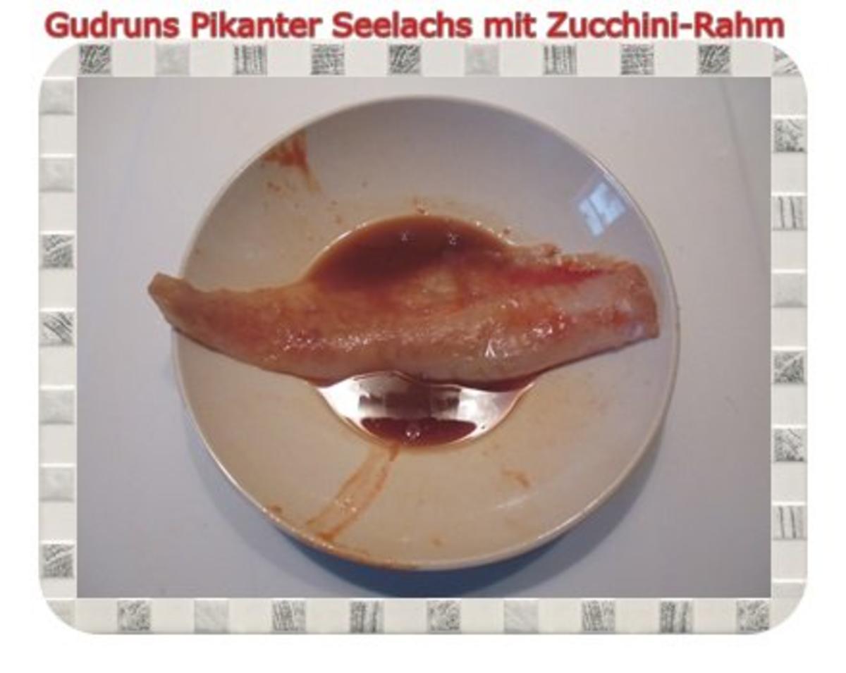 Fisch: Pikanter Seelachs mit Rahm-Zucchini - Rezept - Bild Nr. 4
