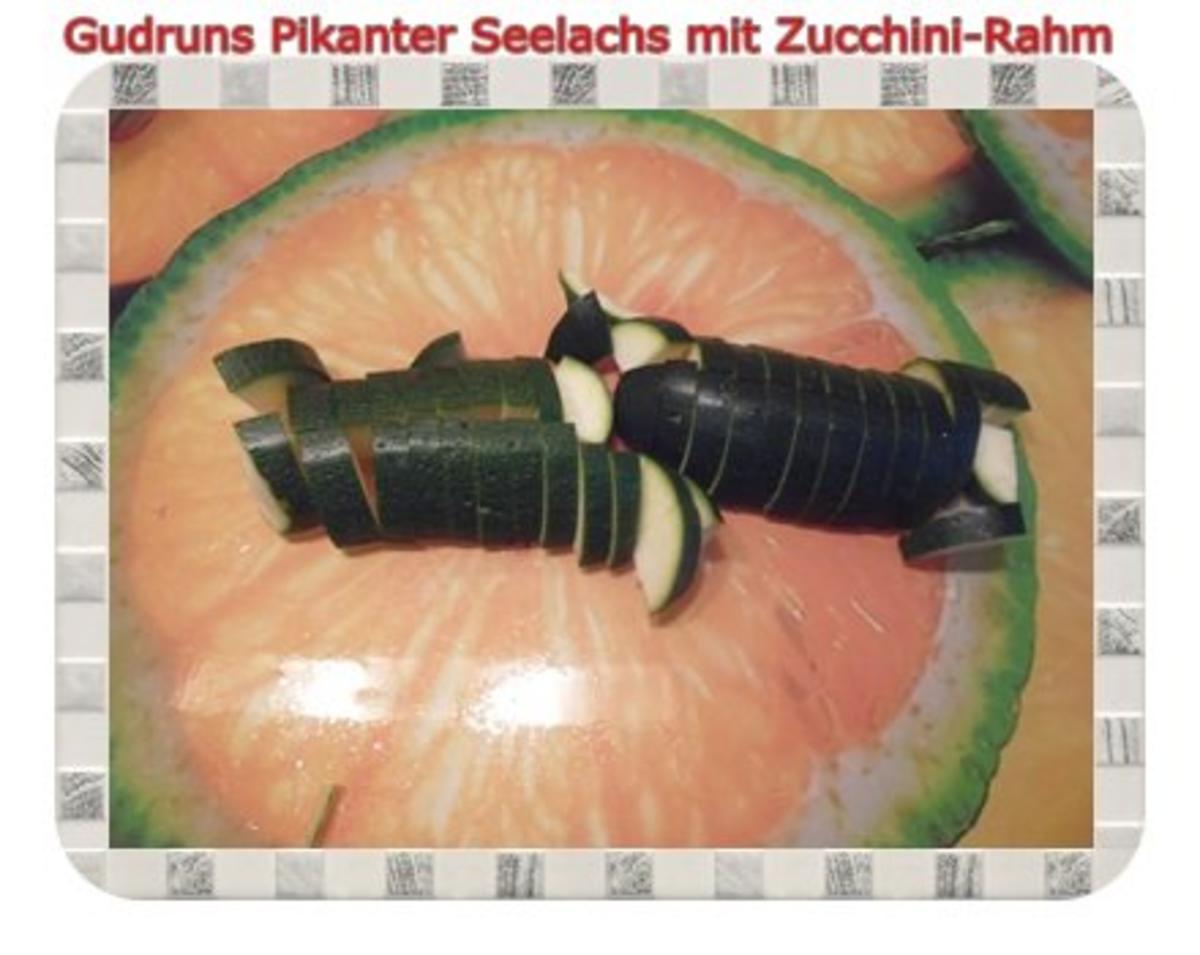 Fisch: Pikanter Seelachs mit Rahm-Zucchini - Rezept - Bild Nr. 7