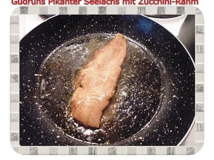 Rezept: Fisch: Pikanter Seelachs mit Rahm-Zucchini Bild Nr. 9 Fisch: Pikanter Seelachs mit Rahm-Zucchini - Rezept - Bild Nr. 9