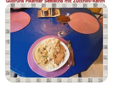 Rezept: Fisch: Pikanter Seelachs mit Rahm-Zucchini Bild Nr. 10 Fisch: Pikanter Seelachs mit Rahm-Zucchini - Rezept - Bild Nr. 10