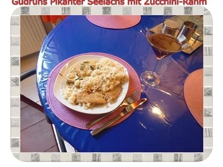 Rezept: Fisch: Pikanter Seelachs mit Rahm-Zucchini Bild Nr. 11 Fisch: Pikanter Seelachs mit Rahm-Zucchini - Rezept - Bild Nr. 11