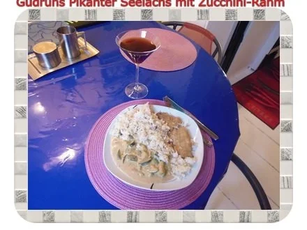 Rezept: Fisch: Pikanter Seelachs mit Rahm-Zucchini Bild Nr. 12 Fisch: Pikanter Seelachs mit Rahm-Zucchini - Rezept - Bild Nr. 12