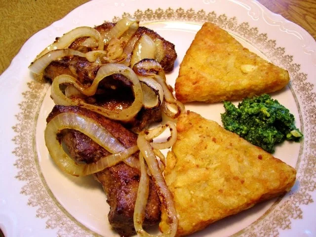 Leber mit Rösti - Rezept