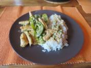 Putenschnitzel mit Zuckerschoten - Rezept