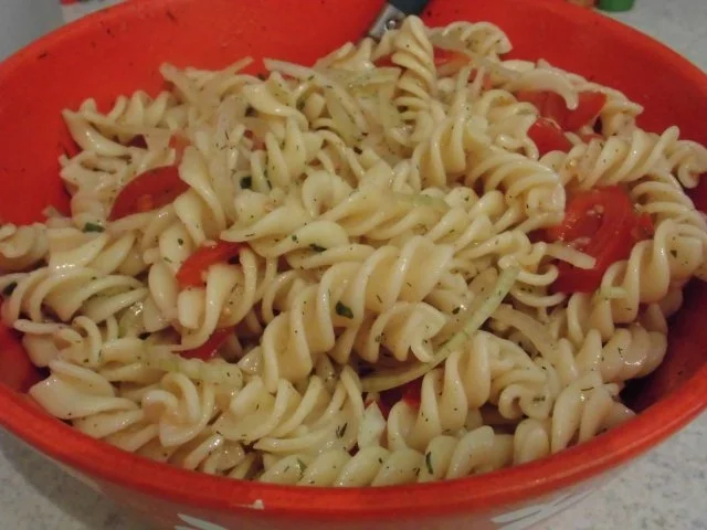 Rezept: Nudelsalat 2014 und Senf aus eigener Herstellung Nudelsalat 2014 und Senf aus eigener Herstellung - Rezept