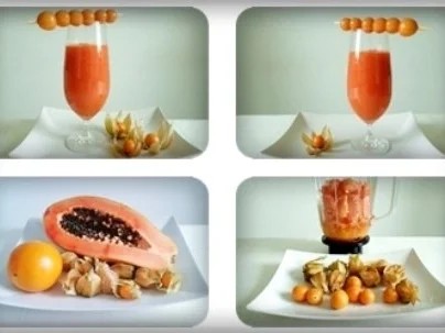 Rezept: Papaya – Physalis – Smoothie Bild Nr. 12 Papaya – Physalis – Smoothie - Rezept - Bild Nr. 12