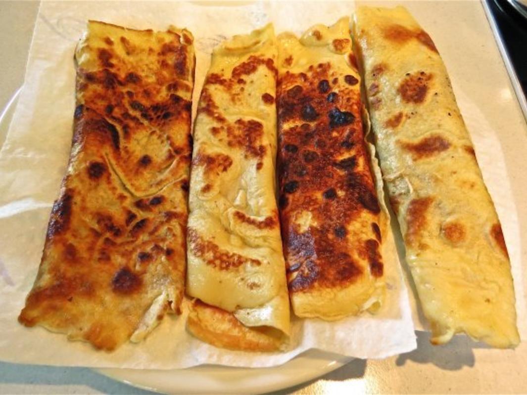 Pfannkuchen mit Lachs und Mangold - einfach - von lisungu