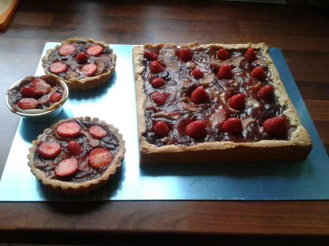 Rhabarber-Erdbeer Mürbteigkuchen à la Isi - Rezept - Bild Nr. 4
