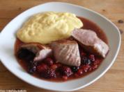 Schweinefilet mit Beeren-Sauce - Rezept