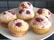 Vanille-Muffins mit Himbeeren - Rezept