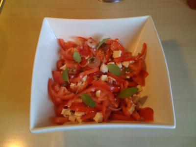 Leo´s  Tomatensalat mit Feta - Rezept