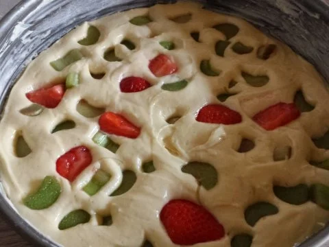 Rezept: Erdbeer-Rhabarber-Joghurtkuchen Bild Nr. 9 Erdbeer-Rhabarber-Joghurtkuchen - Rezept - Bild Nr. 9