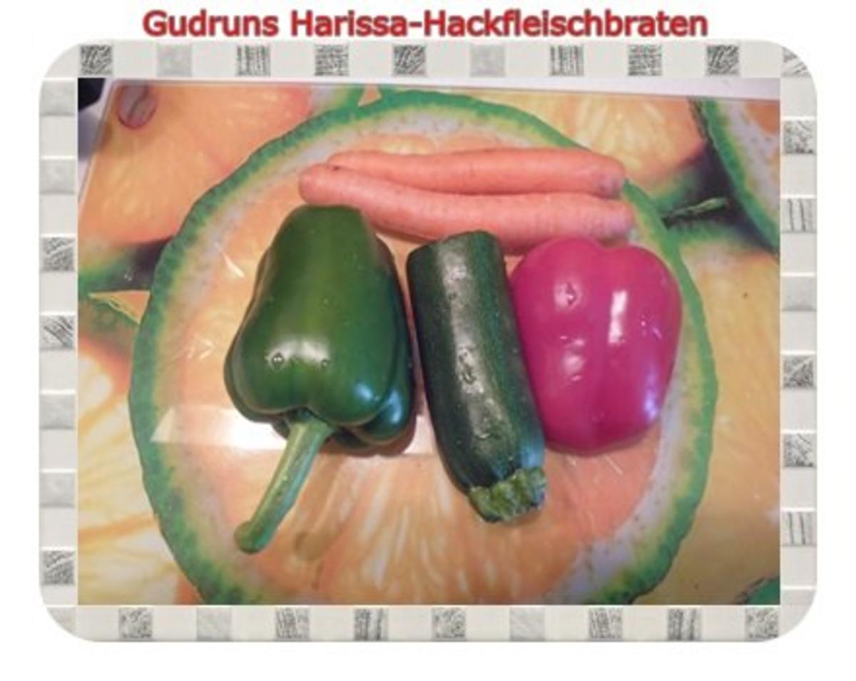 Hackfleisch: Harissa-Hackbraten mit Gorgonzolasoße und Berberekartoffeln - Rezept - Bild Nr. 3