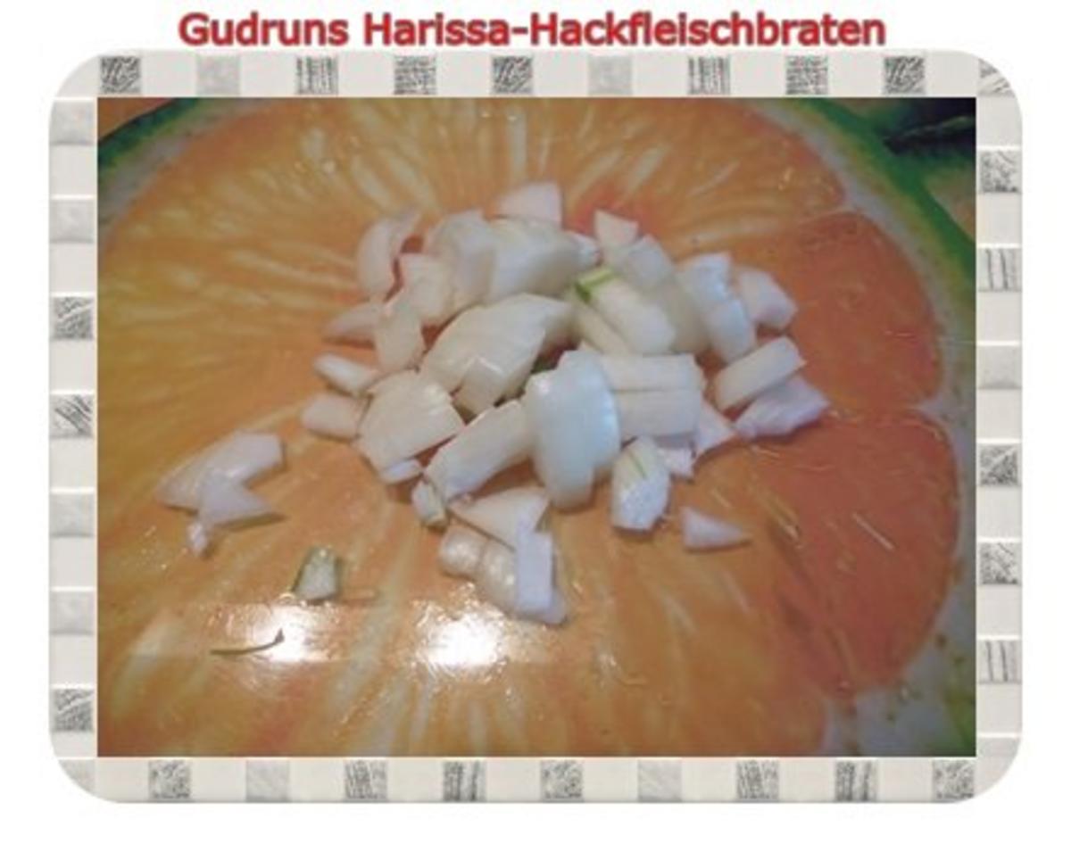 Hackfleisch: Harissa-Hackbraten mit Gorgonzolasoße und Berberekartoffeln - Rezept - Bild Nr. 4