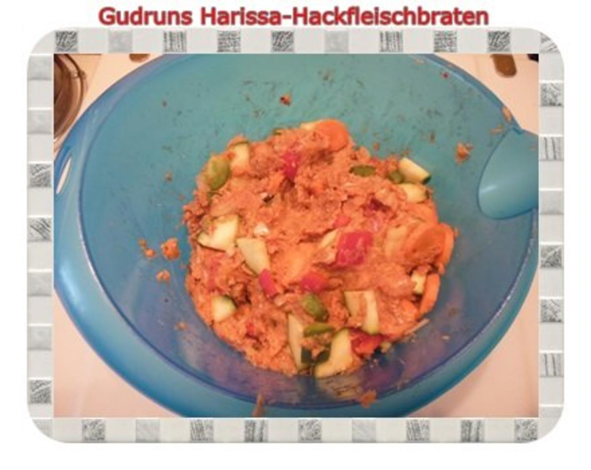 Hackfleisch: Harissa-Hackbraten mit Gorgonzolasoße und Berberekartoffeln - Rezept - Bild Nr. 6