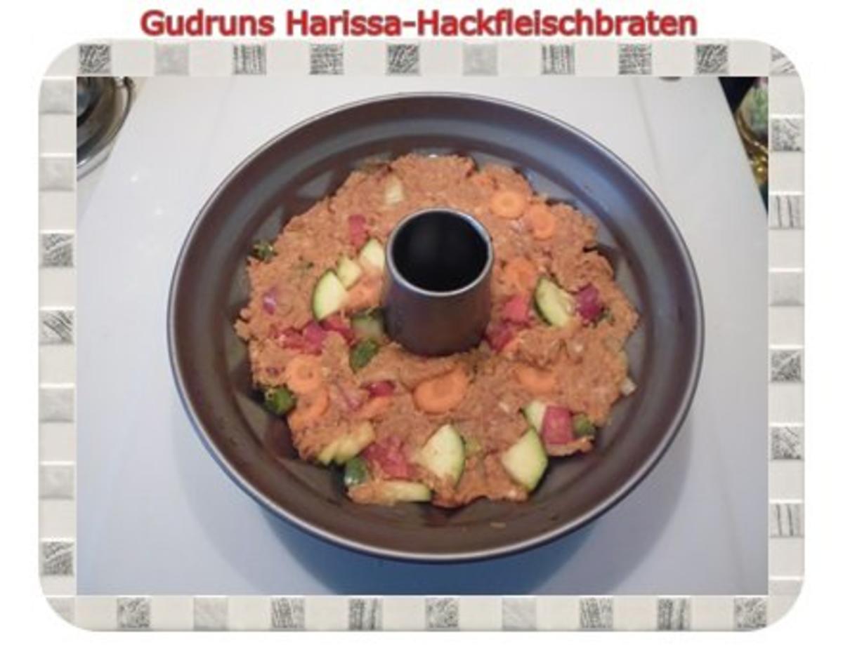 Hackfleisch: Harissa-Hackbraten mit Gorgonzolasoße und Berberekartoffeln - Rezept - Bild Nr. 7