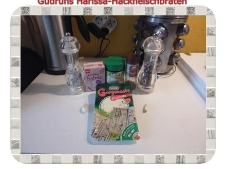 Hackfleisch: Harissa-Hackbraten mit Gorgonzolasoße und Berberekartoffeln - Rezept - Bild Nr. 11