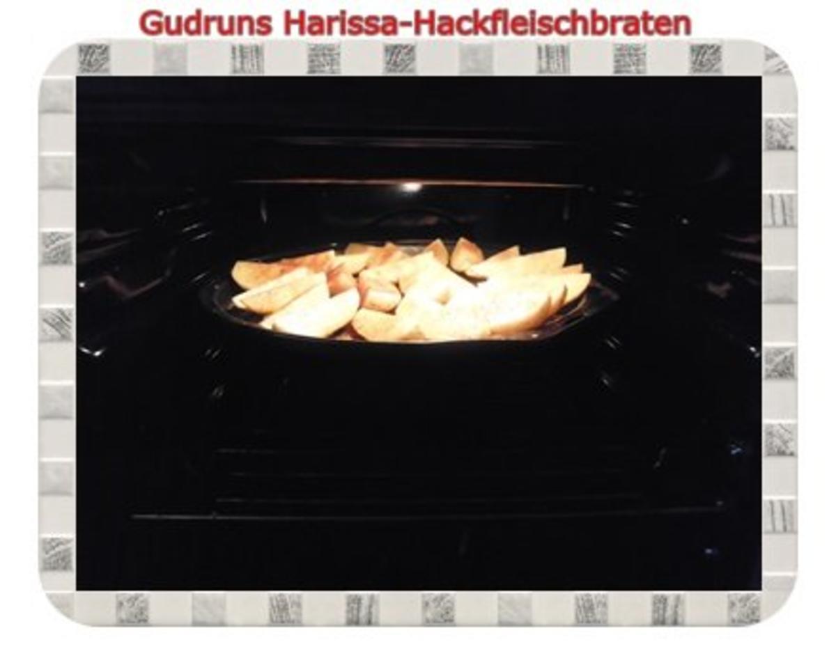Hackfleisch: Harissa-Hackbraten mit Gorgonzolasoße und Berberekartoffeln - Rezept - Bild Nr. 12