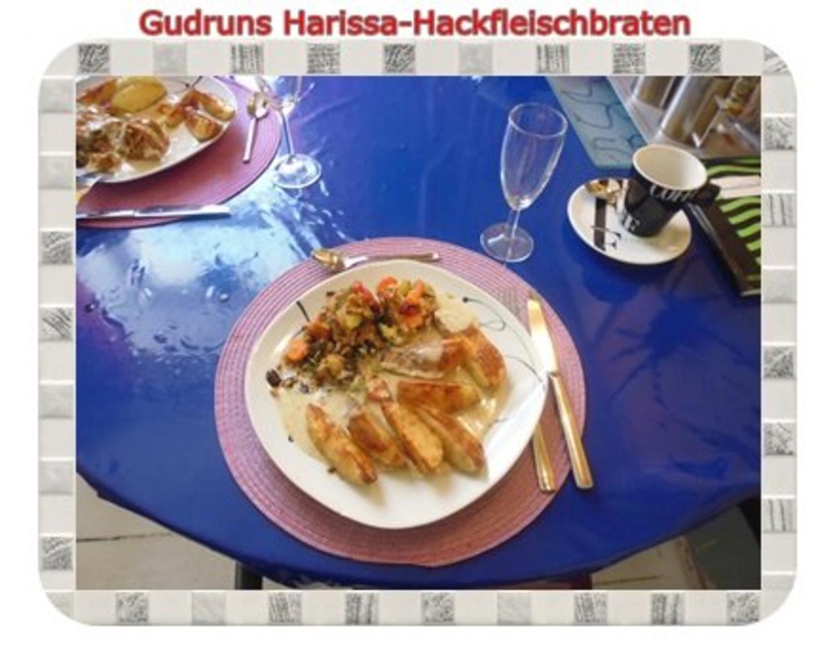 Hackfleisch: Harissa-Hackbraten mit Gorgonzolasoße und Berberekartoffeln - Rezept - Bild Nr. 14