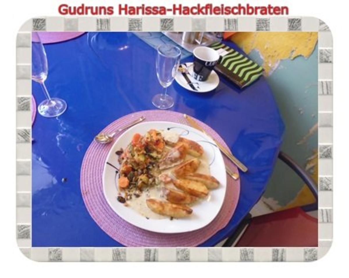 Hackfleisch: Harissa-Hackbraten mit Gorgonzolasoße und Berberekartoffeln - Rezept - Bild Nr. 15
