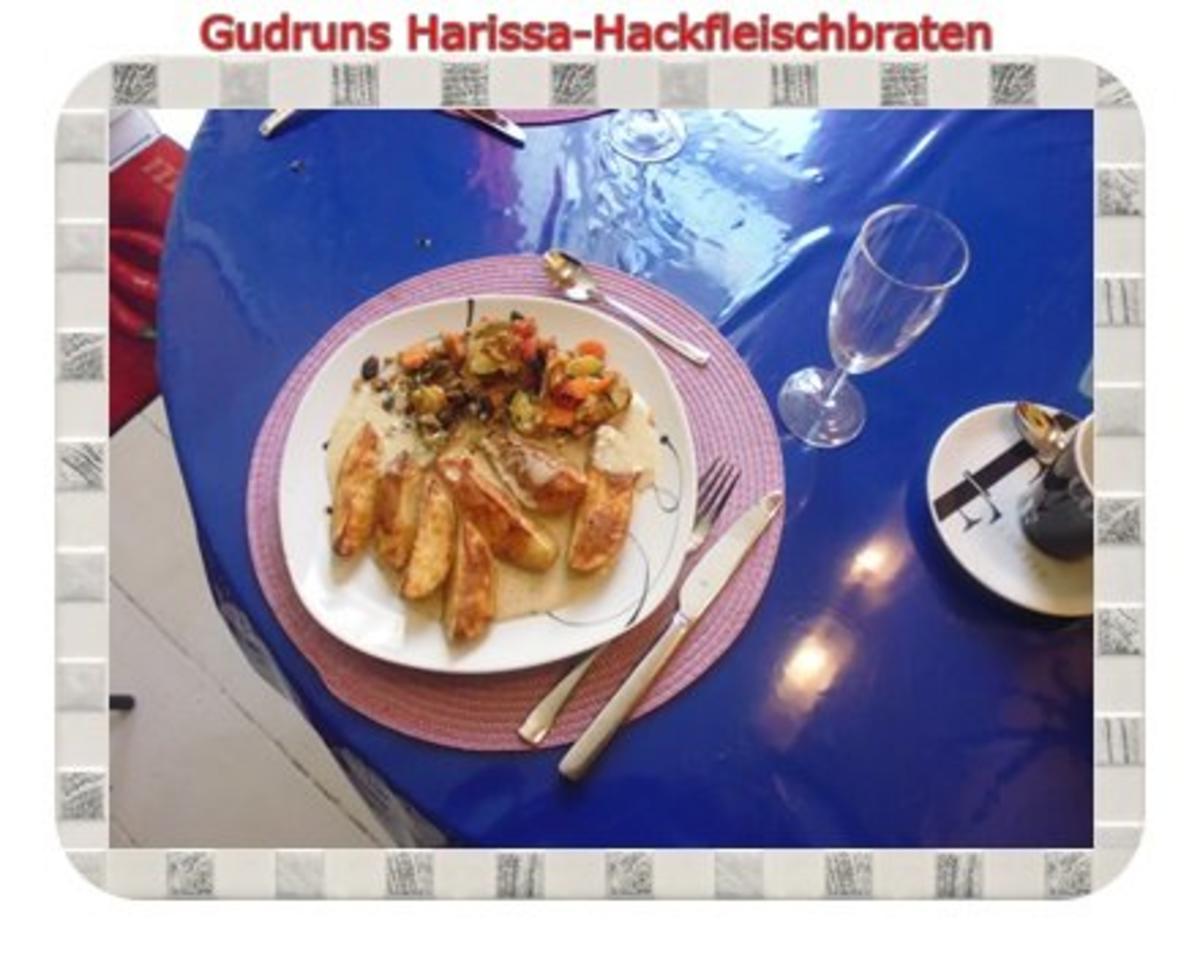 Hackfleisch: Harissa-Hackbraten mit Gorgonzolasoße und Berberekartoffeln - Rezept - Bild Nr. 16