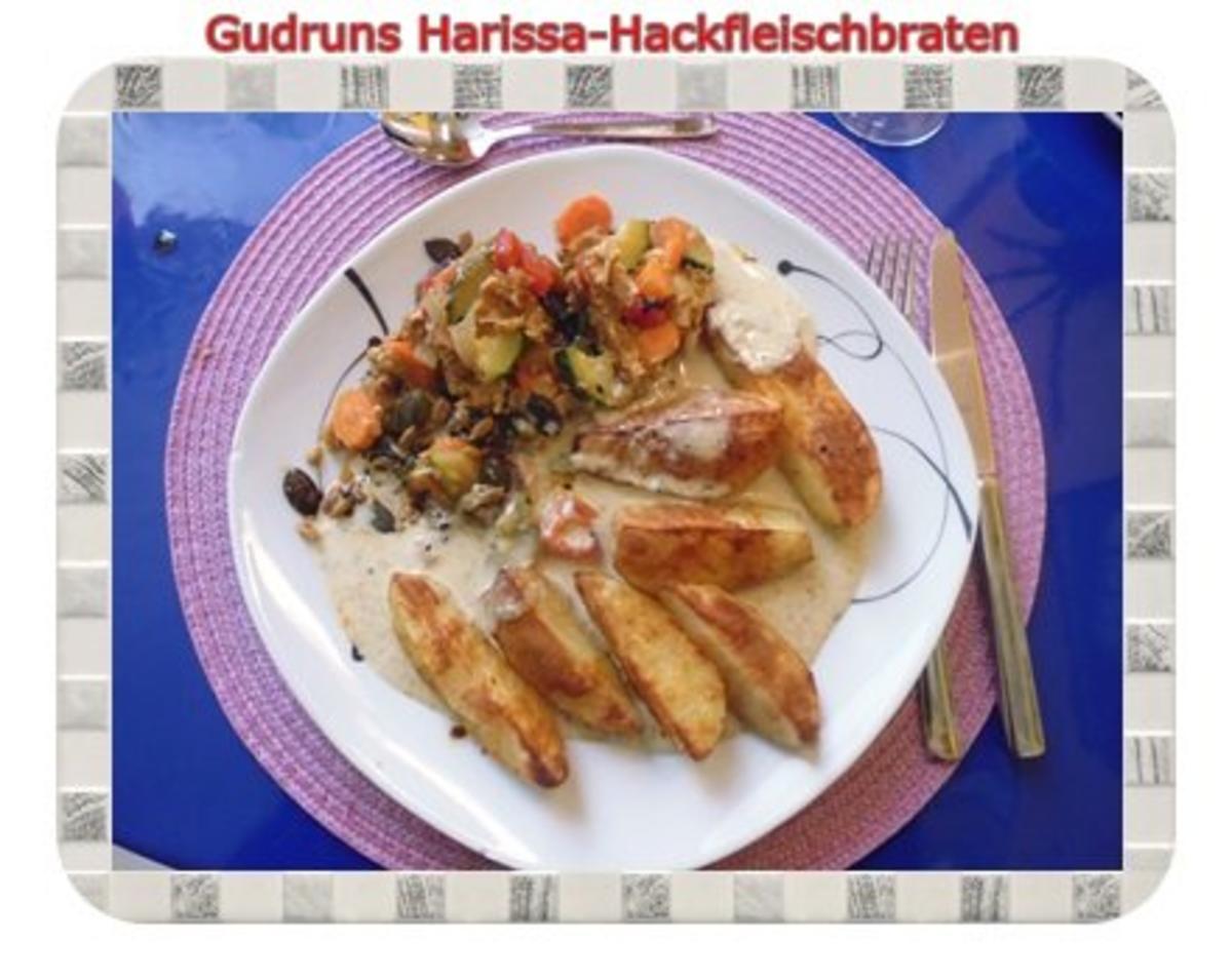 Hackfleisch: Harissa-Hackbraten mit Gorgonzolasoße und Berberekartoffeln - Rezept - Bild Nr. 17