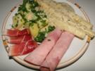 Spargel mit Käse-Sahne-Kräutersauce natürlich mit Schwarzwälder Schinken und - Rezept