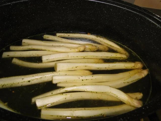 Spargel mit Käse-Sahne-Kräutersauce natürlich mit Schwarzwälder Schinken und - Rezept - Bild Nr. 4