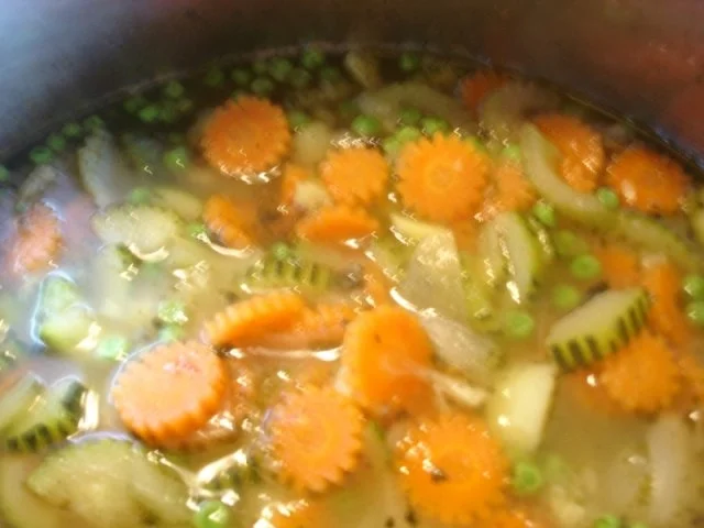 Rezept: Möhren-Zucchini-Blüten-Eintopf Bild Nr. 17 Möhren-Zucchini-Blüten-Eintopf - Rezept - Bild Nr. 17