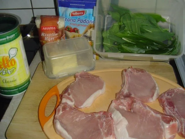 Kotelett mit Bärlauchrisotto - Rezept - Bild Nr. 2