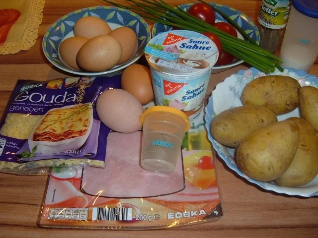Rezept: Auflauf : Kartoffel mit Ei Bild Nr. 2 Auflauf : Kartoffel mit Ei - Rezept - Bild Nr. 2