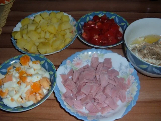 Rezept: Auflauf : Kartoffel mit Ei Bild Nr. 3 Auflauf : Kartoffel mit Ei - Rezept - Bild Nr. 3