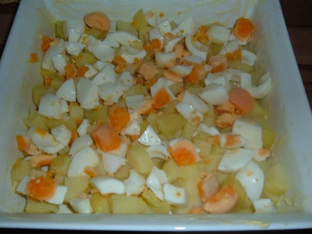 Rezept: Auflauf : Kartoffel mit Ei Bild Nr. 5 Auflauf : Kartoffel mit Ei - Rezept - Bild Nr. 5