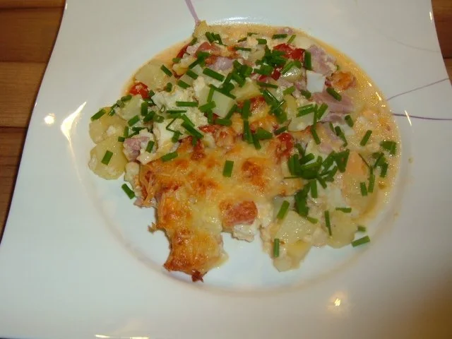 Rezept: Auflauf : Kartoffel mit Ei Bild Nr. 10 Auflauf : Kartoffel mit Ei - Rezept - Bild Nr. 10