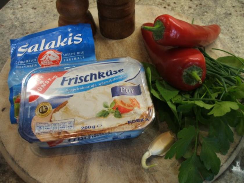 Gemüse: Paprika mit Frischkäse - schnell &amp; einfach - von lunapiena