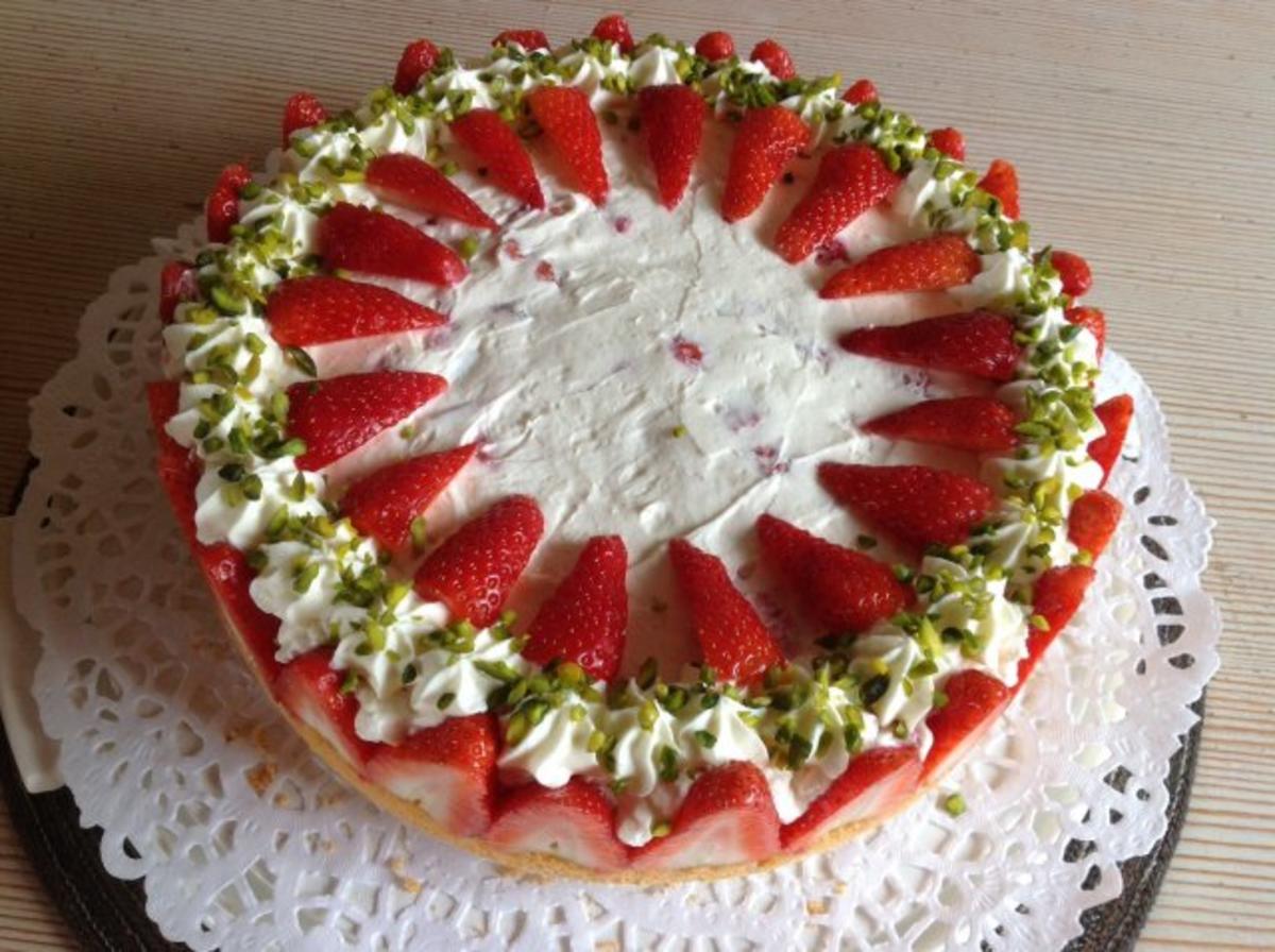 Bilder für Erbeer-Mascarpone-Torte - Rezept