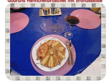 Rezept: Geflügel: Hähnchenbrustfilet mit Erdnusssoße Bild Nr. 10 Geflügel: Hähnchenbrustfilet mit Erdnusssoße - Rezept - Bild Nr. 10