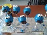 Cake Pops - Lemon Curd- im Krümelmonsterdesign - für Kinderfest - Rezept