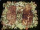Fisch auf einem Gemüsebett (aus dem Rohr) - Rezept