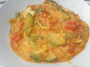 Reispfanne mit viel Gemüse und Creme - Rezept