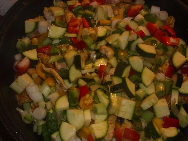 Reispfanne mit viel Gemüse und Creme - Rezept - Bild Nr. 4